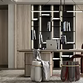 Modern study 3d model
