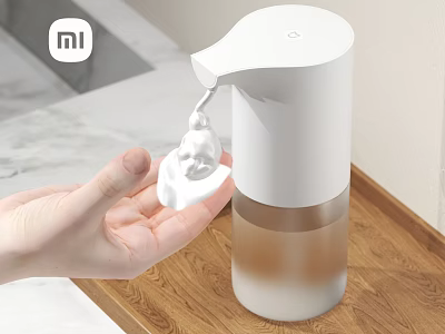 Xiaomi MI Automatic Foam Soap Dispenser Dispensing Foam Into Hand For Home Bathroom Use 3d model