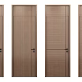 Four Modern Wooden Hinged Doors With Different Panel Designs For Home Interior