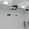 Stylish Modern Interior Ceiling Lighting With Downlights And Spotlights Fixtures 3d model