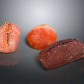 Three Varieties of Freshly Baked Bread with Different Textures and Colors