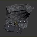 Military Weapons Storage Setup With Camouflage Cloth Helmet And Storage Cases