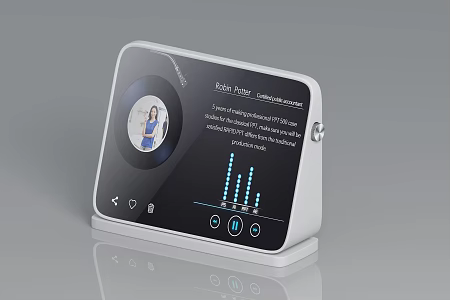 Smart flat-panel audio notebook music player MP4 table accessories learning machine ornaments digital audio 3d model