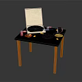 Delicious Pizza in Open Box with Coca-Cola Can Ketchup and Fresh Vegetables on Wooden Table