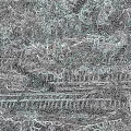 Detailed Microtopography of Muddy Ground With Tire Tracks and Fallen Leaves