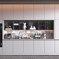 Modern Sideboard Steaming and Baking Integrated Cabinet Wine Cabinet Storage Cabinet Display Cabinet 3d model