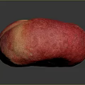 Ripe Fresh Heart Shaped Flat Peach With Red And Orange Smooth Skin