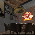 Elegant Restaurant Interior With Wooden Walls Chandeliers Leather Chairs And Dining Tables