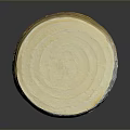 Round Layered Cake With Spiral Cream Top And Smooth Textured Layers