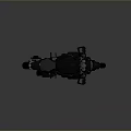 Black Modern Sleek Motorcycle With Low Poly Design Unique Body And Silver Wheels