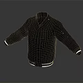 Gray Casual Baseball Jacket With Leather Sleeves And Ribbed Collar Cuffs Hem