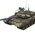 T90 T90S main battle tank light medium Russian tank low face number low model simple model game sub-era film and television level super realistic 3d model
