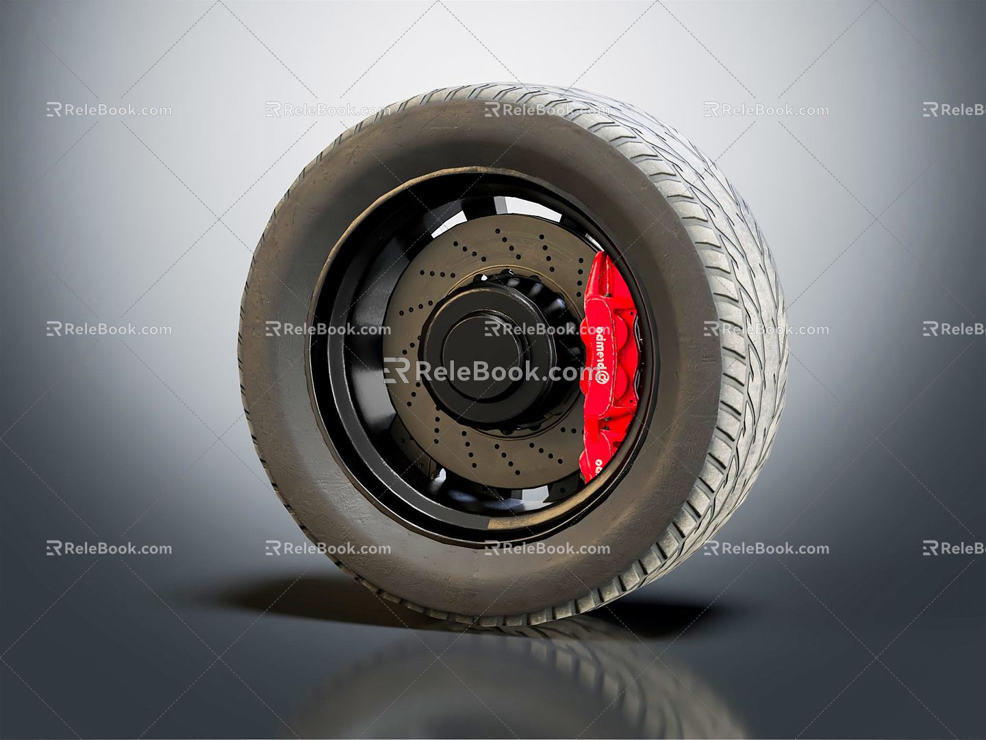 Modern tires car tires 3d model