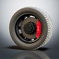 Modern tires car tires 3d model