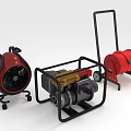 Firefighting Equipment Including Fan Pump And Hose Reel