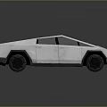 Futuristic Silver Concept Car With Geometric Design Transparent Roof And Large Wheels