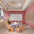 Classroom Kindergarten Training Classroom Kindergarten Amusement Park 3d model