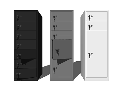 Modern Cabinet Office Cabinet Storage Cabinet 3d model