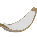 Modern Wooden Frame Lounge Chair With White Cushion For Comfortable Relaxation