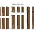 30CM Radius Low Arc Sector Wall Paneling In Multiple Sizes