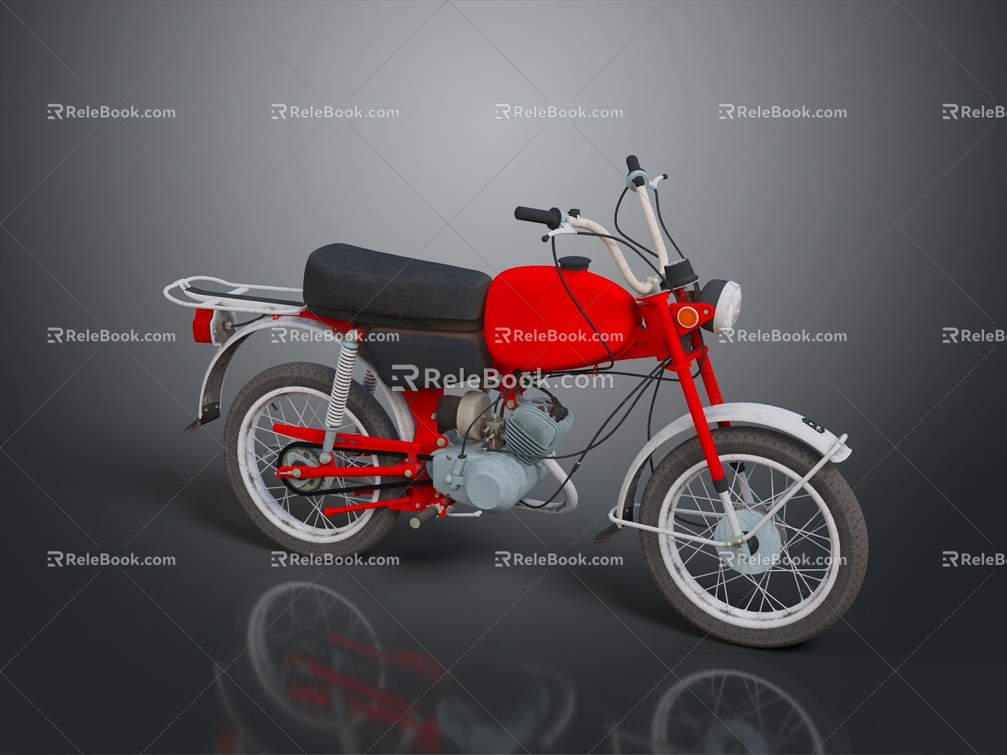 Motorcycle two-wheeled motorcycle off-road motorcycle road race motorcycle motor vehicle transport 3d model