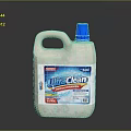 UltraClean White Plastic Liquid Detergent Bottle With 5L Capacity And Blue Cap