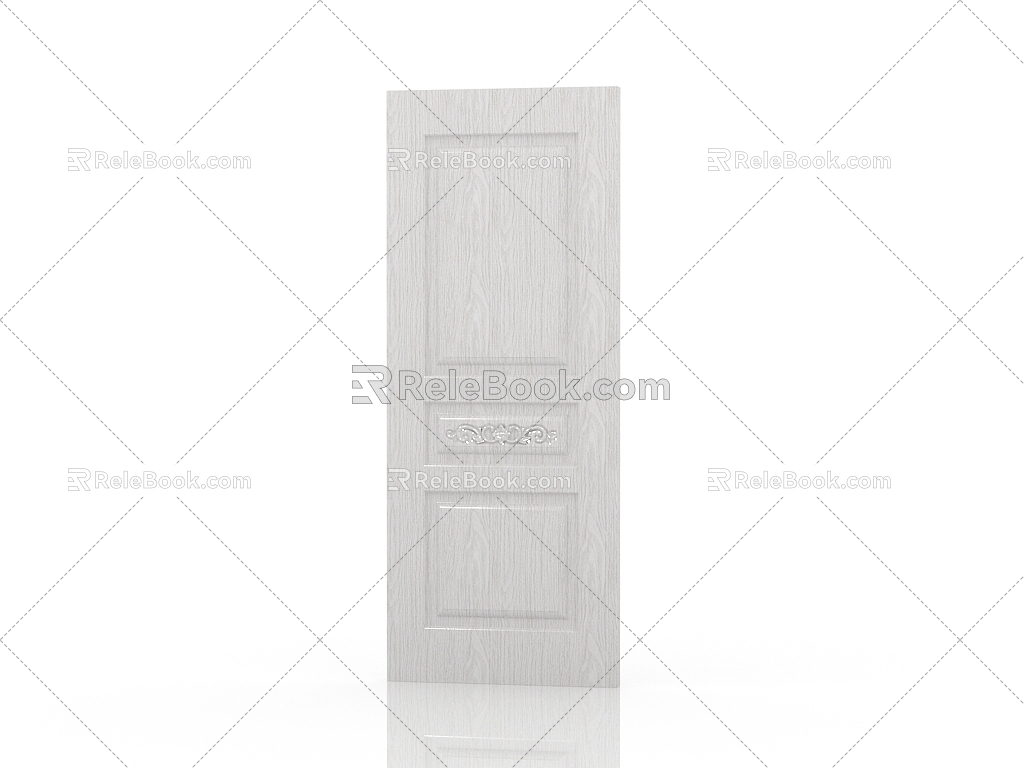 American door interior door 3d model