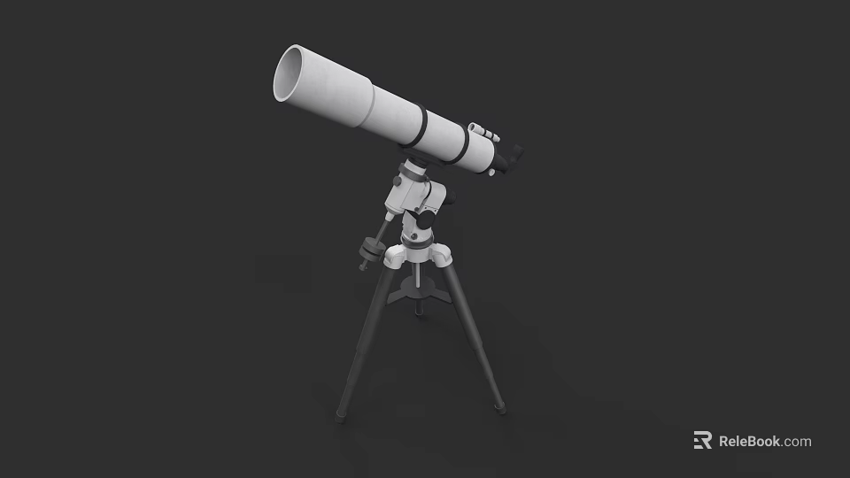 High Precision Commercial Telescope Equipment With Sturdy Tripod Stand For Observation 3d model 