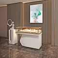 Luxury Display Cabinet Shelf With Glass Showcase Jewelry And Modern Art Decor