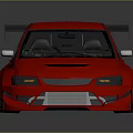 Pink Modified Sedan With Sporty Body Kit Rear Spoiler And Black Wheels