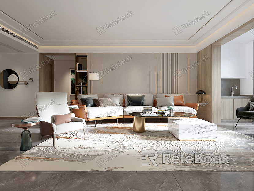 Light Luxury Living Room model