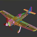 Detailed Vintage Aircraft Model Featuring Historical Markings For Aerospace Enthusiasts
