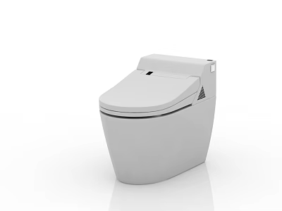Modern Smart White Toilet With Sleek Design Comfortable Seat And Advanced Features 3d model