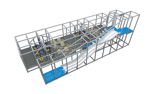 Ninja Athletics Modern Amusement Equipment 3d model