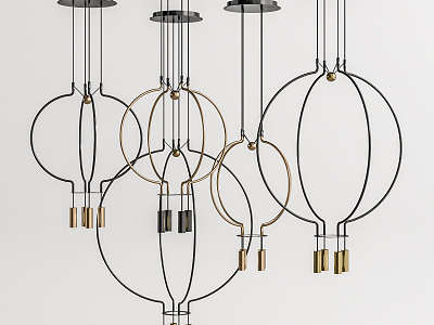 Modern chandelier combination model