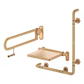Stainless Steel Wall Mounted Bathroom Accessories Including Handrail Shelf And Towel Bar