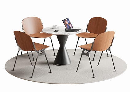 Modern Leisure Tables and Chairs Negotiation Tables and Chairs Dining Tables and Chairs 3d model