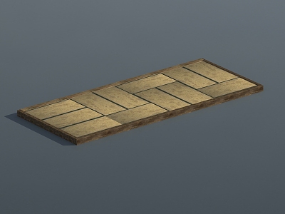 Modern ground tatami 3d model