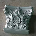 Ornate Classical Capital Carved With Intricate Leaves Scrolls And Floral Patterns