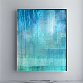 Black and White Abstract Painting With Irregular Dots Lines and White Background