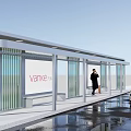 modern platform bus platform 3d model