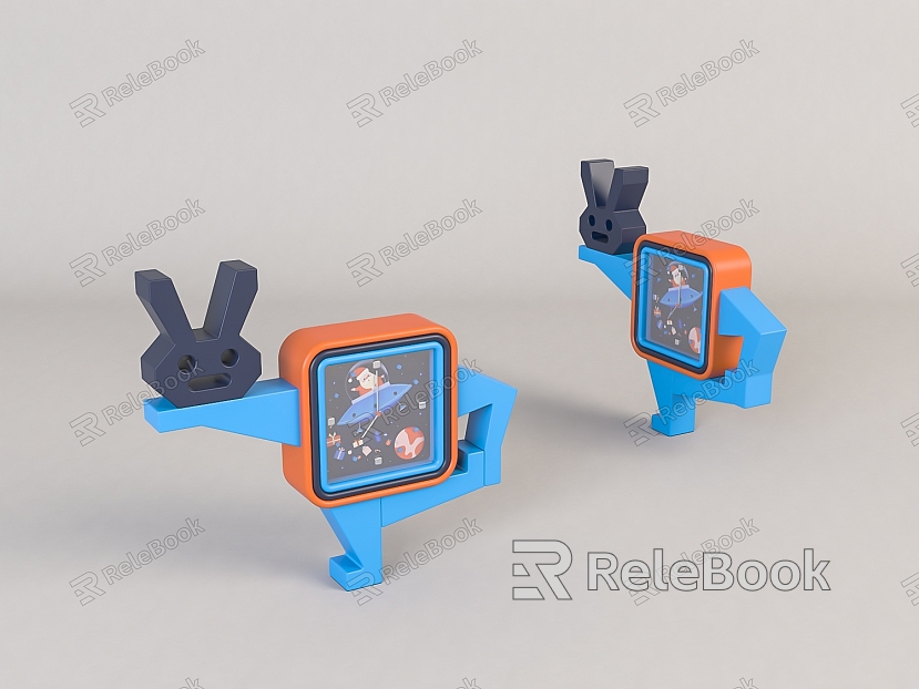 Cartoon Desk Clock model