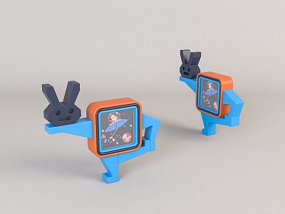 Cartoon Desk Clock model