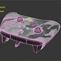 Modern Gamepad Wireless Gamepad Game Console Accessories Handle 3d model