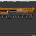 Crane crane large truck crane construction machinery truck crane Xugong QY110K truck crane many details 3d model