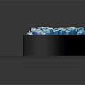 3D Ice Cave Structure With Blue Ice Blocks Icicles And Snowy Ground 3d model