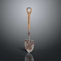 Durable Hardware Tool Shovel With Wooden Handle And Metal Blade