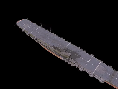 Advanced Military Aircraft Carrier With Expansive Flight Deck And Fighter Jets 3d model