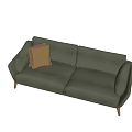 Double sofa 3d model
