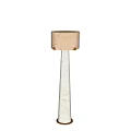 Modern Floor Lamps With Textured Shade White Pole And Gold Accents Home Decor